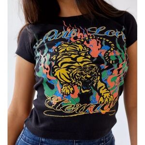 Ed Hardy Pure Love Tiger Baby Tee